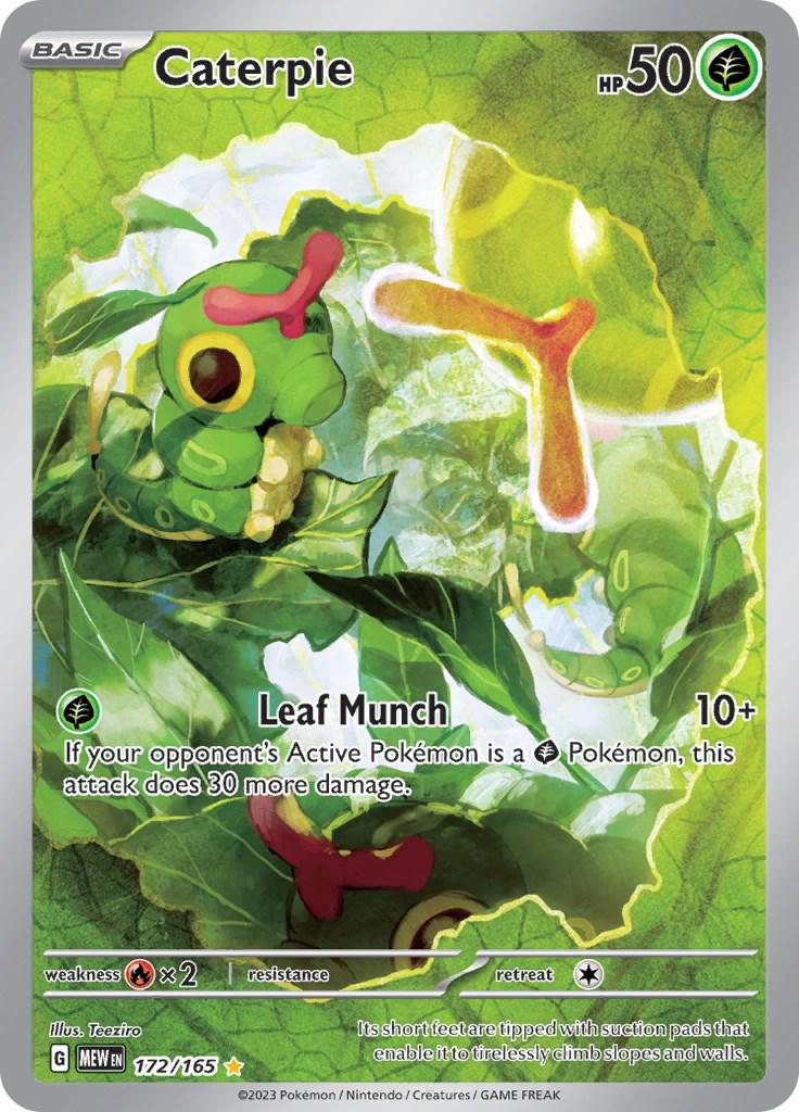 Caterpie 172/165 scarlet & violet 151: Single pokemon card