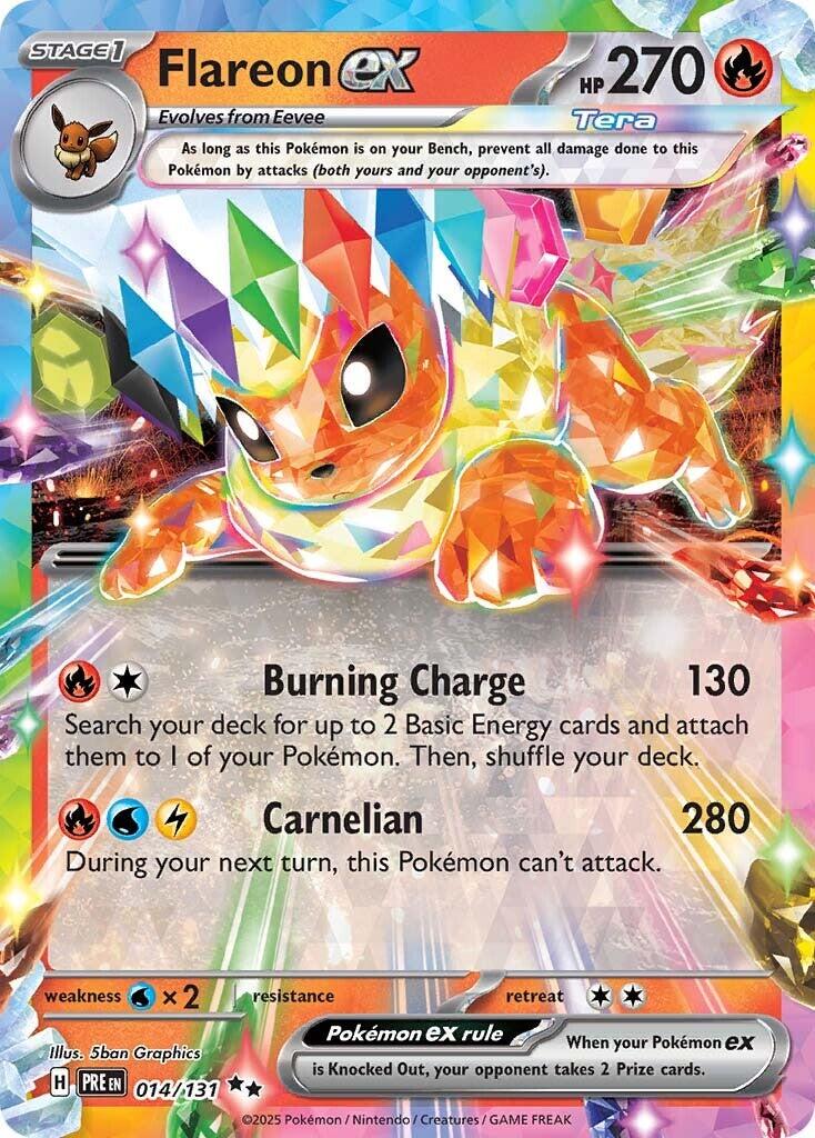 Flareon ex 014/131 prismatic evolutions: Single card