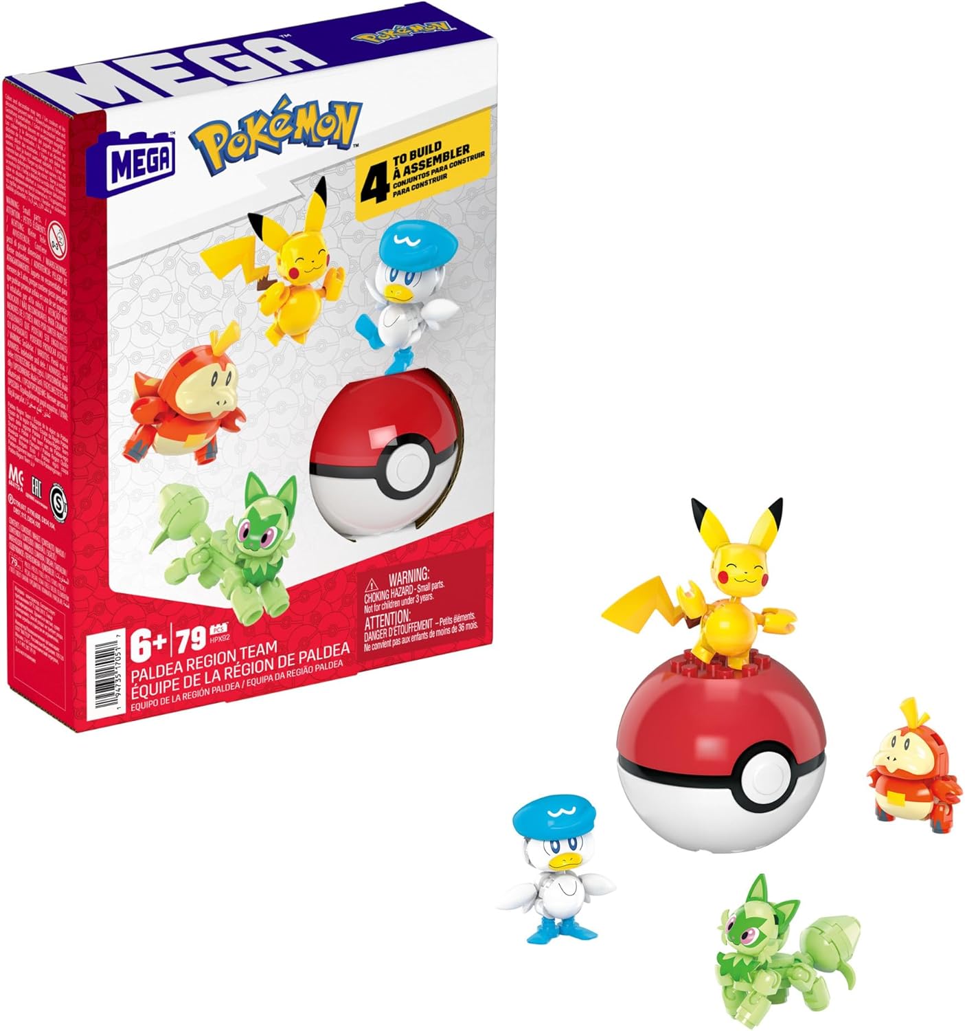 Pokemon Mega Paldea Region Team Poke Ball Bundle