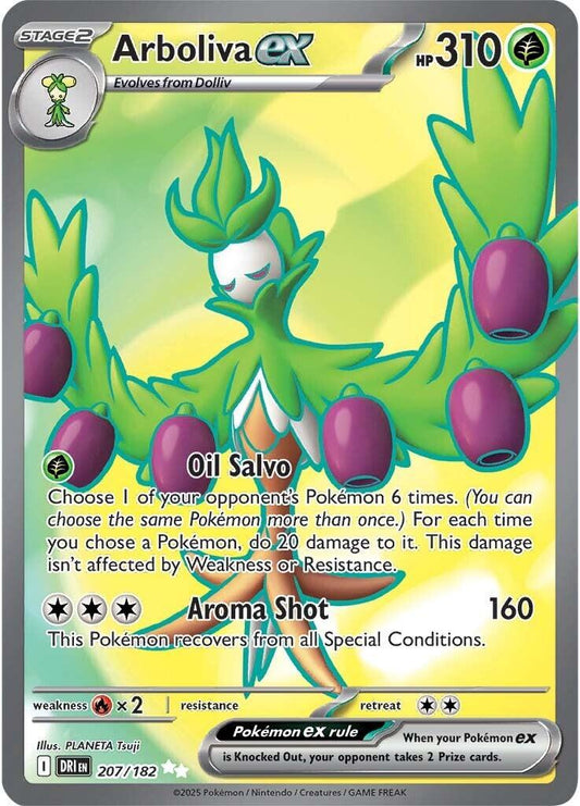 Arboliva EX 207/182 destined rivals: Single pokemon card