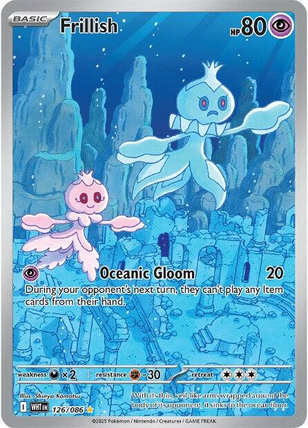 Frillish 126/086 white flare: Single pokemon card